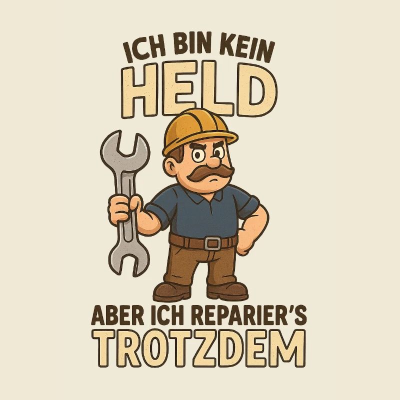Handwerker mit Humor