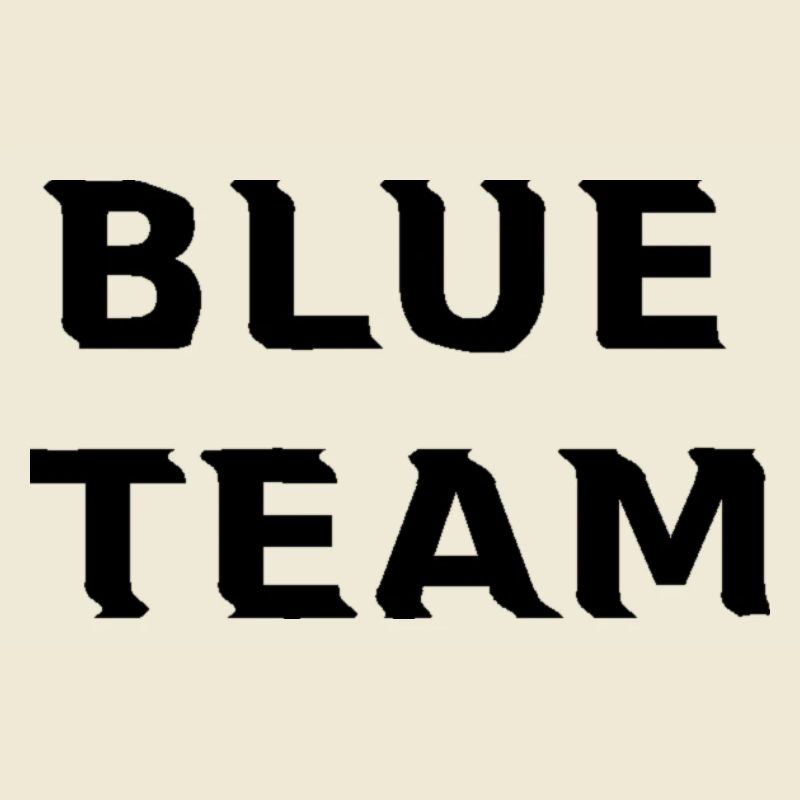 Blue Team black