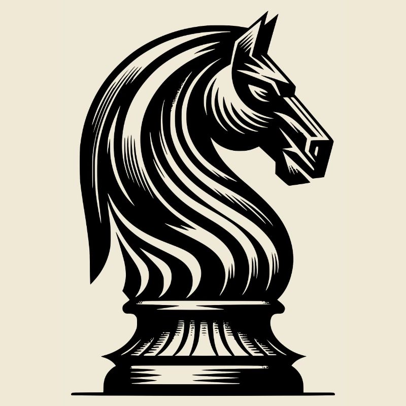 Schachfigur Pferd Springer Schach Tattoo