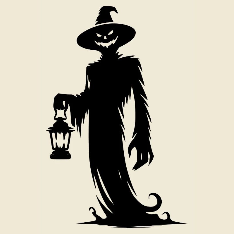 Creepy Laughing Magic Ghost Halloween Style
