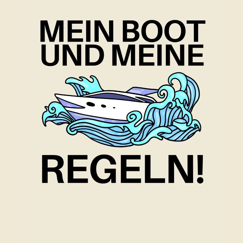 Boote Motorboot Regeln Spruch lustig