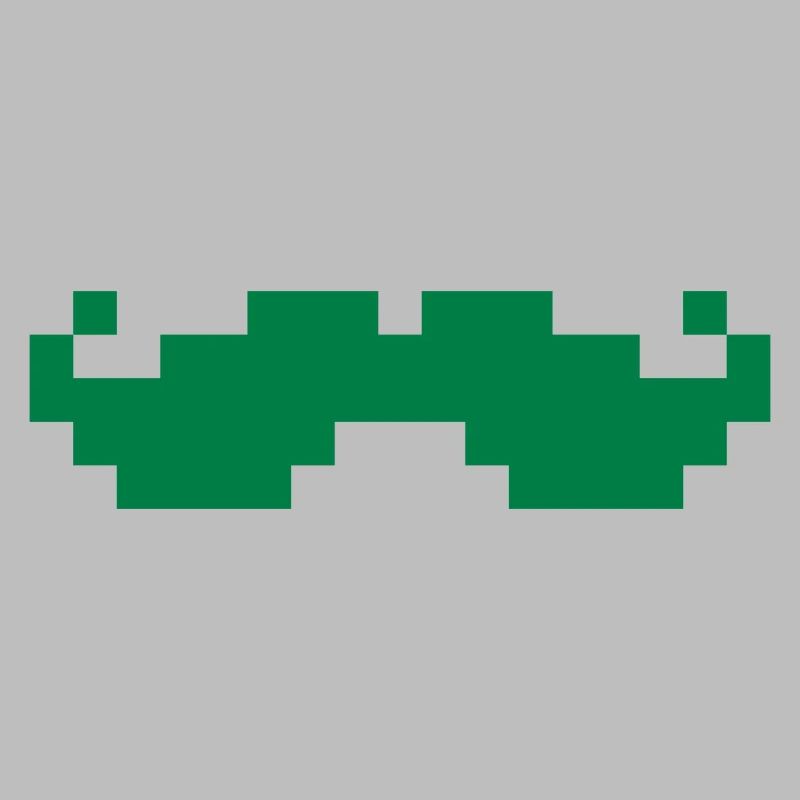 8bit pixel moustache