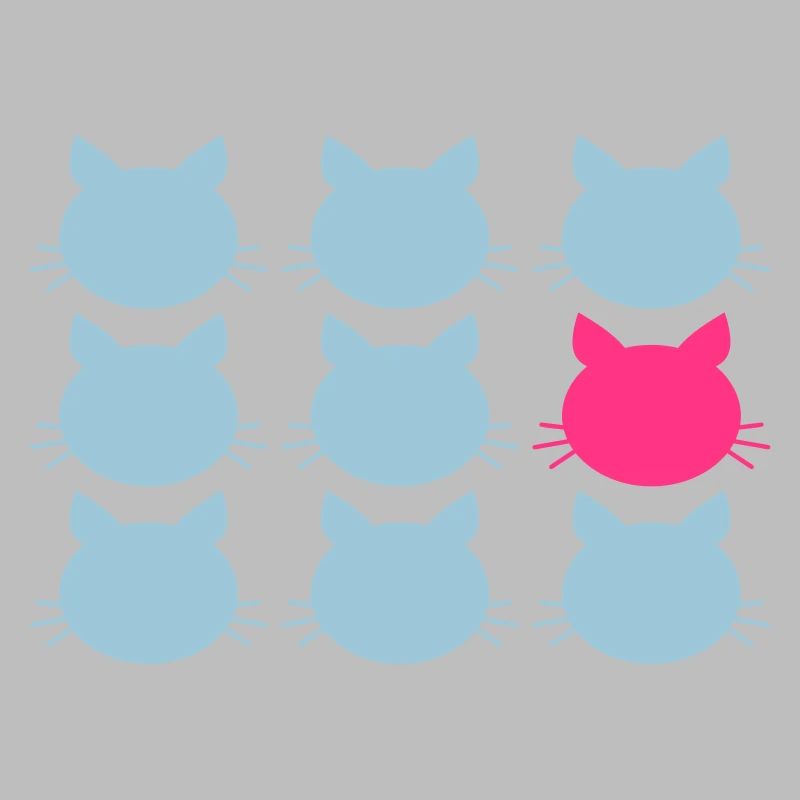 9 Cats Pattern Difference To Be Different