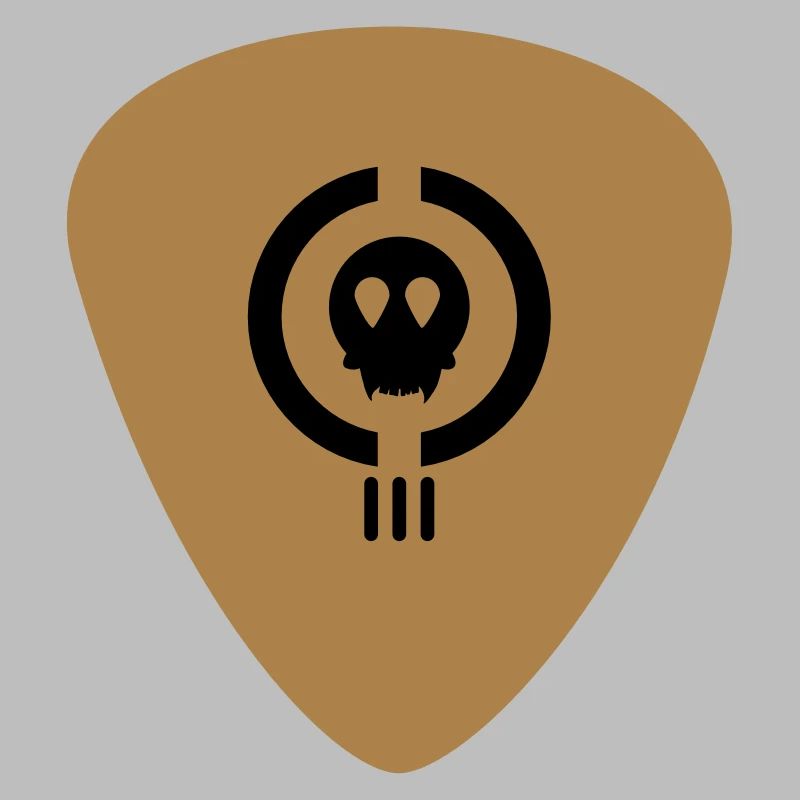 guitar chip with skull (2c)