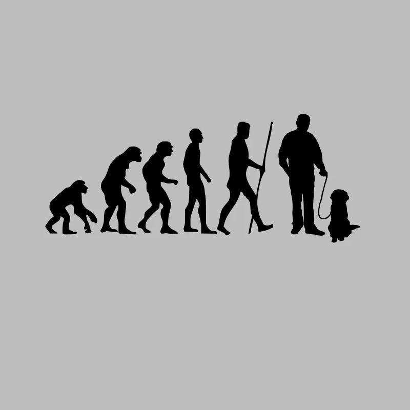 Evolution master with dog as a gift