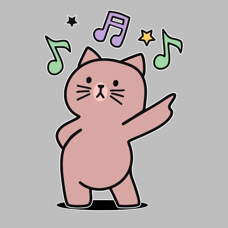 super funky music disco dance cat