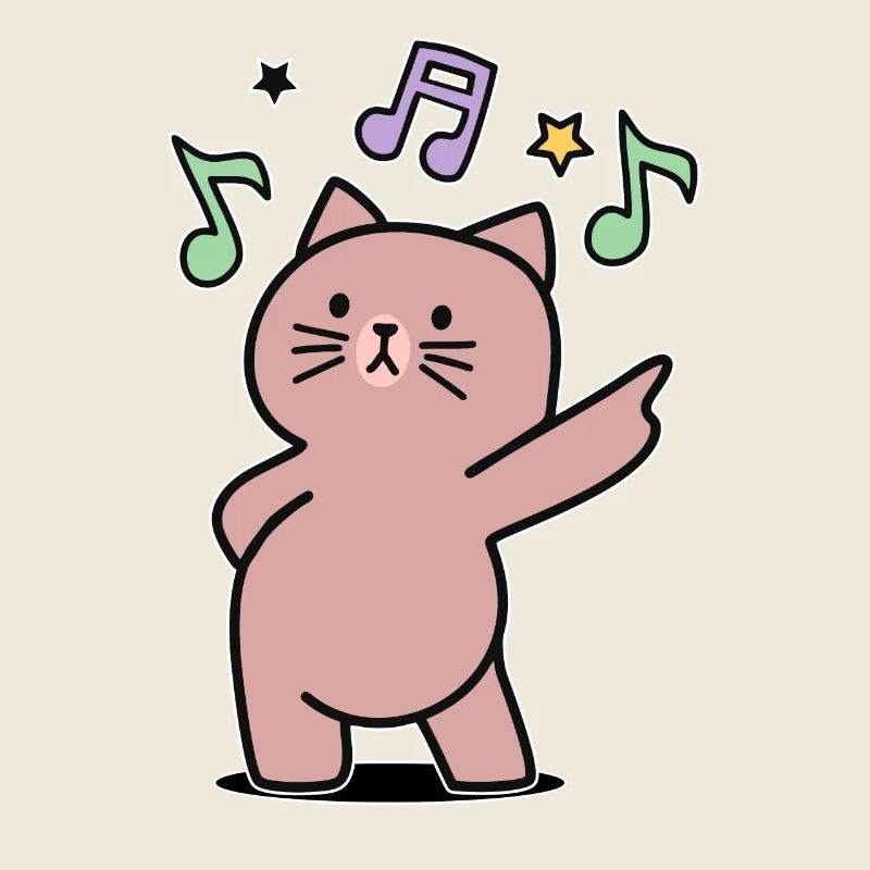 super funky musik disko tanz katze