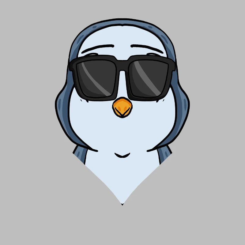 Cooler Pinguin mit Sonnenbrille Cool