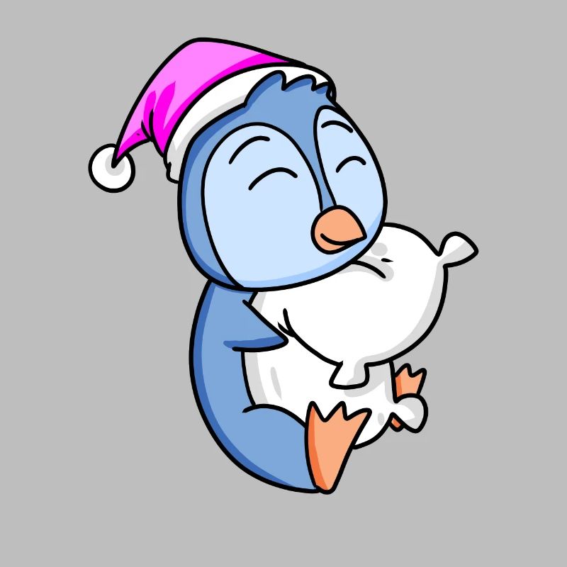 Pingouin avec oreiller