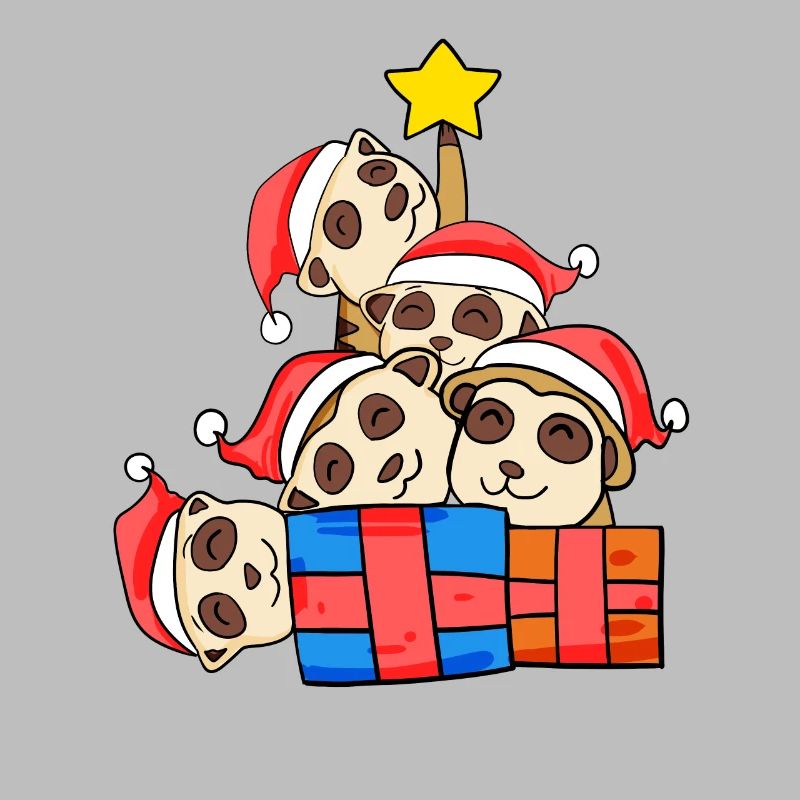 Suricate de l’arbre de Noël