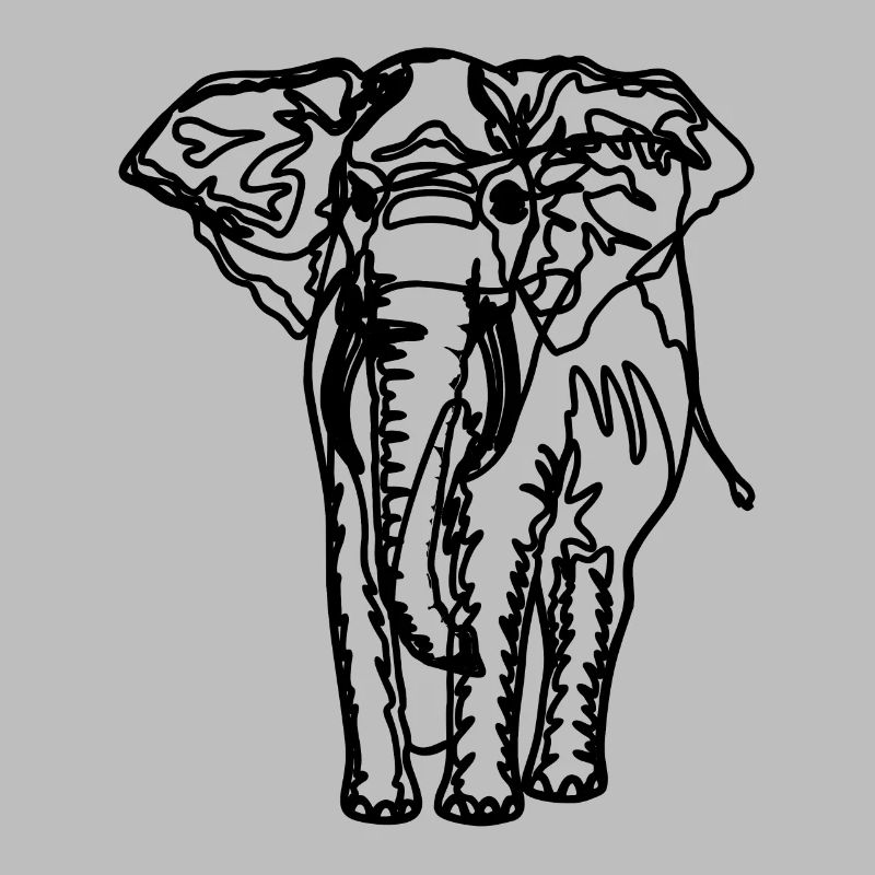 Dessin d’un éléphant