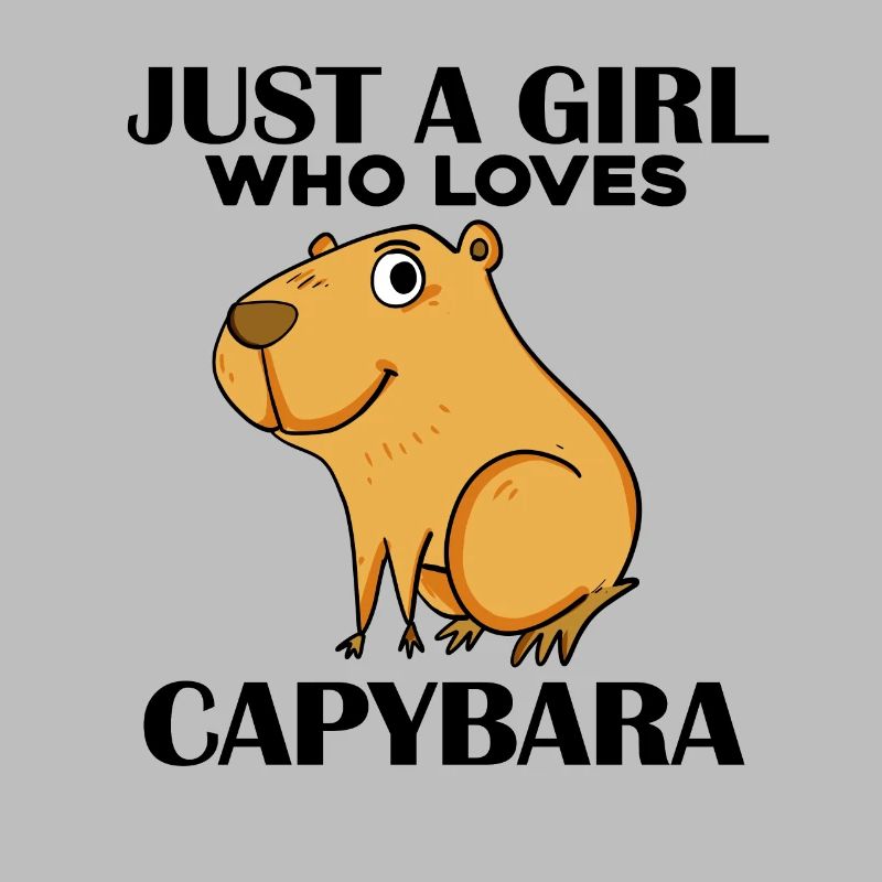 Capybara Mädchen Spruch