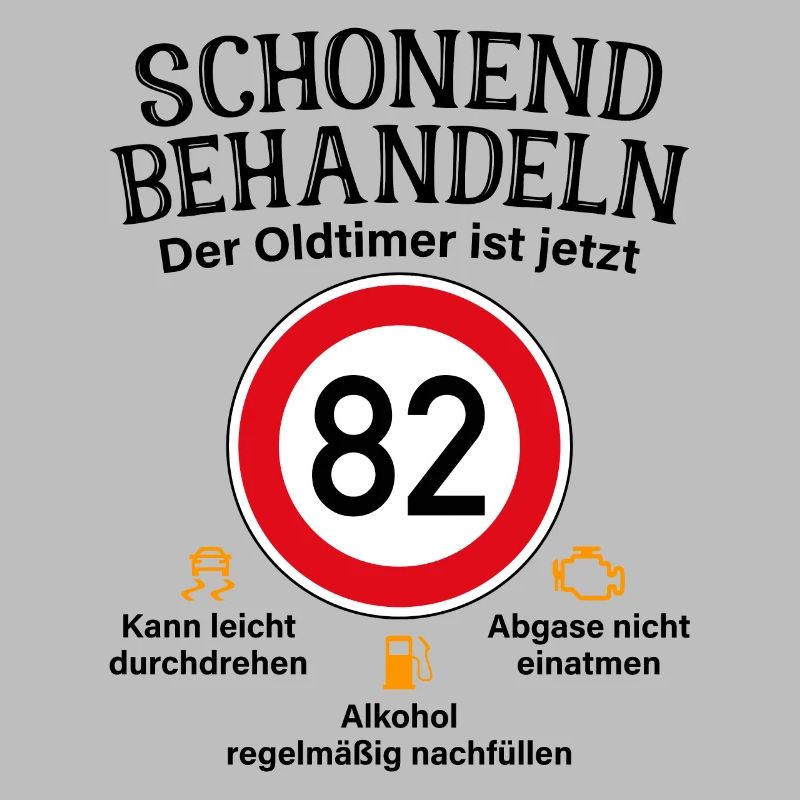 82. Geburtstag Schonend Behandeln Oldtimer Ist 82