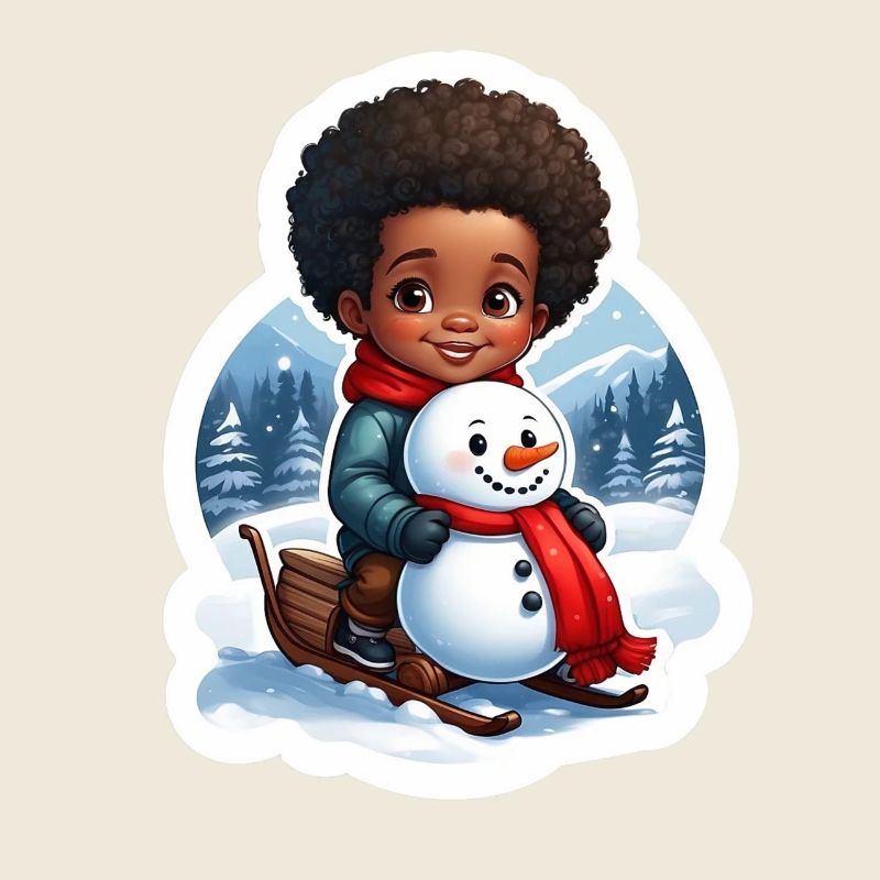 Kid-friendly snowman design