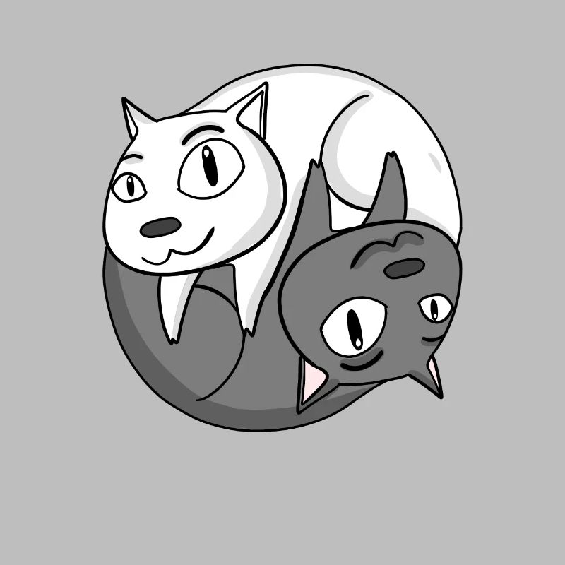 Yin Yang Cat