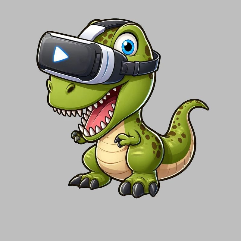 Drôle Dino T-Rex Réalité virtuelle VR Fun