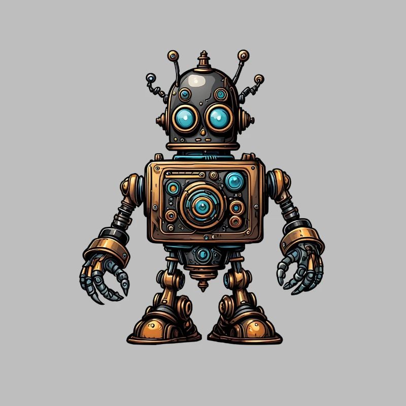 Robot steampunk
