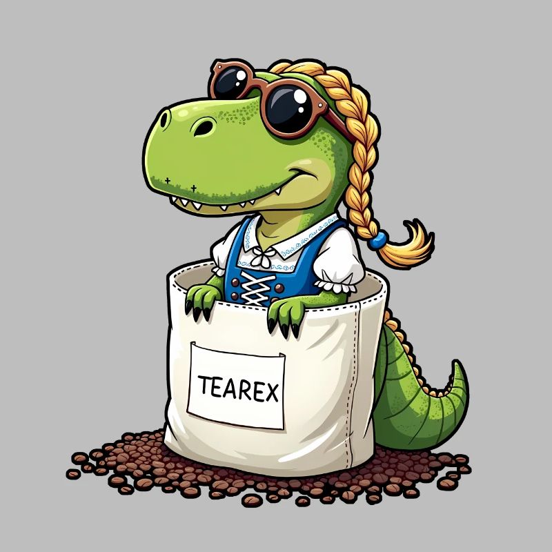 Tea Rex Dinosaurier traditionellen Dir Tee