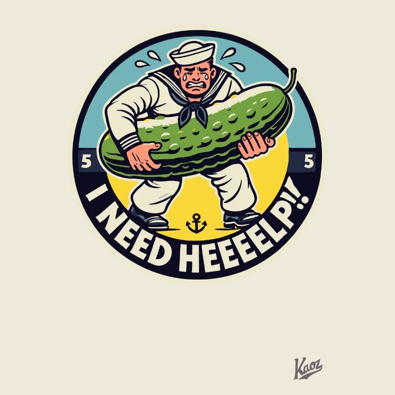 Sweating sailor needs help with the cucumber