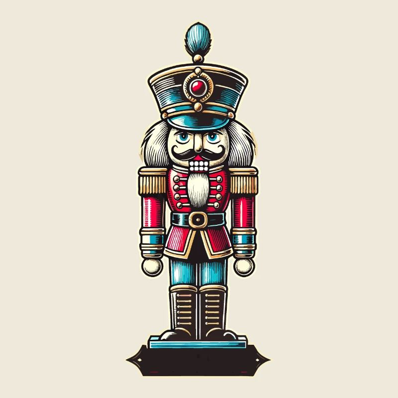 Christmas Nutcracker Retro Style