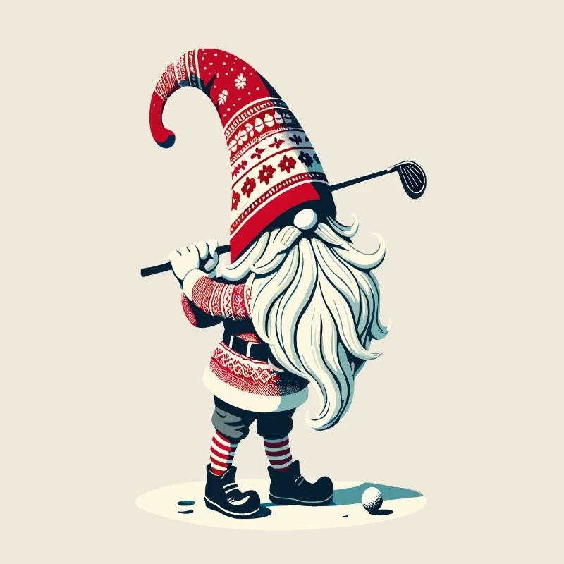 Golfer Gnome for Golf Lovers