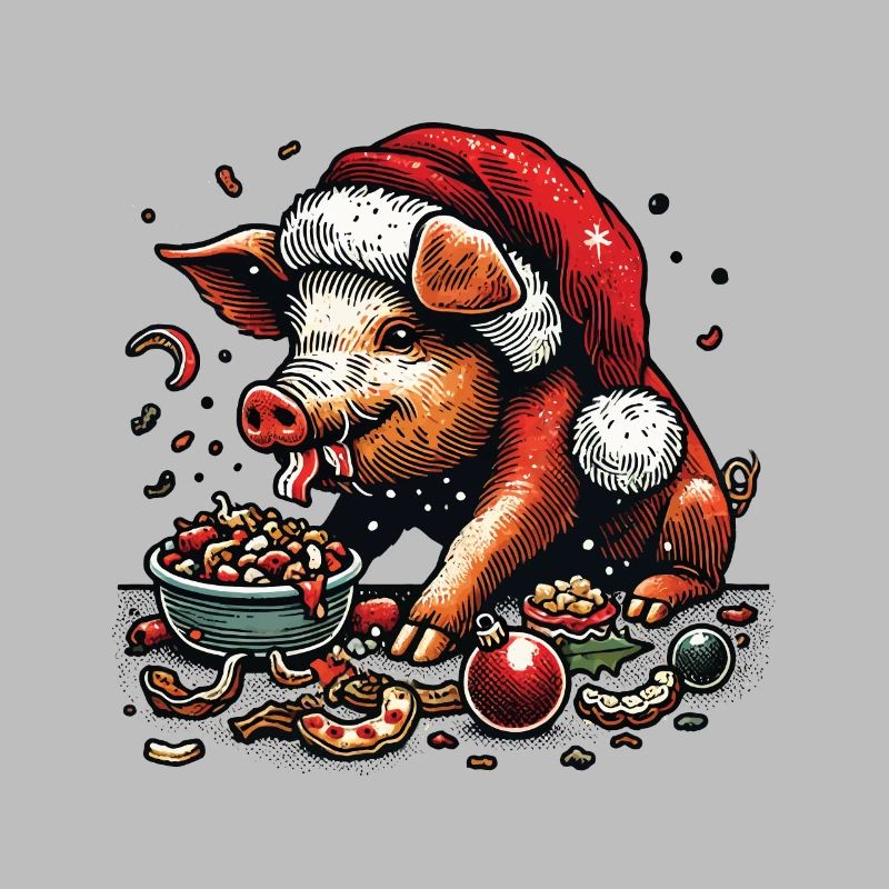La gourmandise de Noël dévorée de