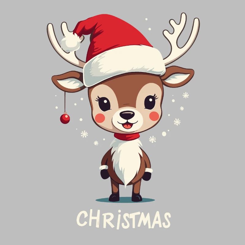 Conception de Noël de renne mignon
