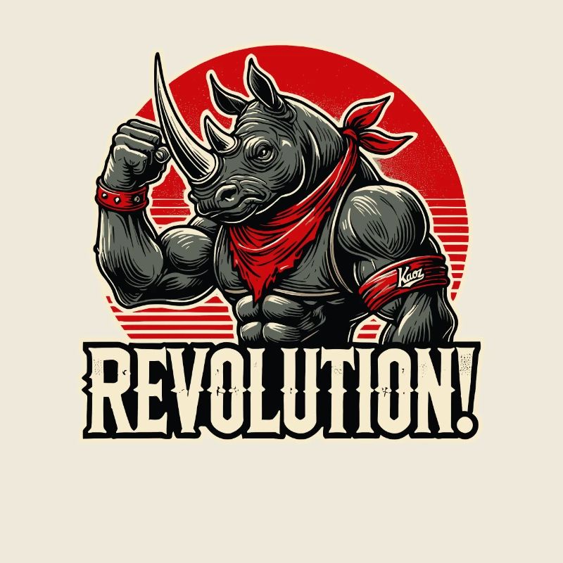 Drôle de Rhino Revolution Salutation