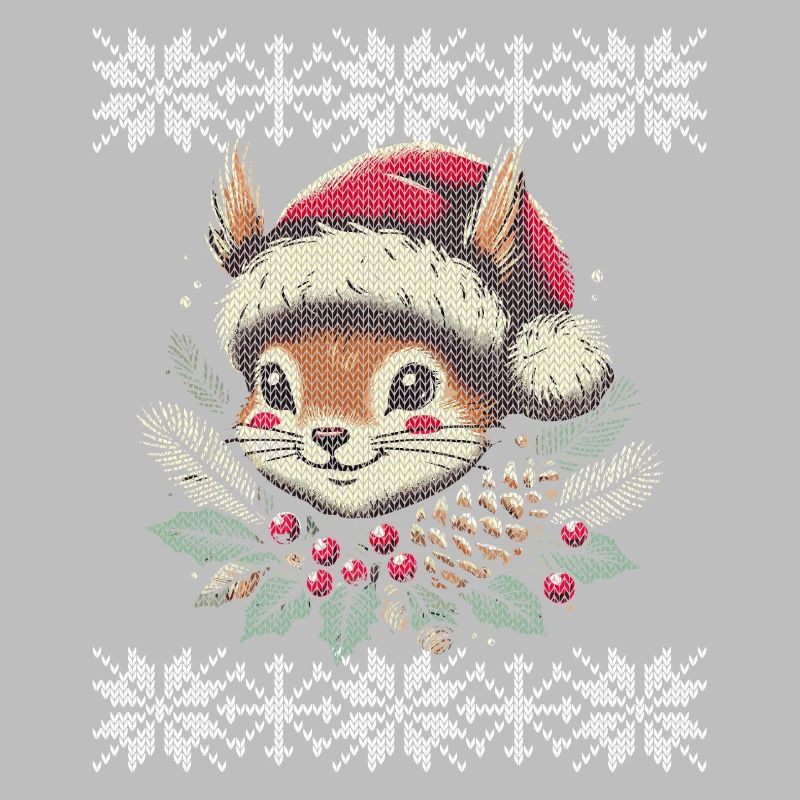 Modèle de tricot d'écureuil de Noël
