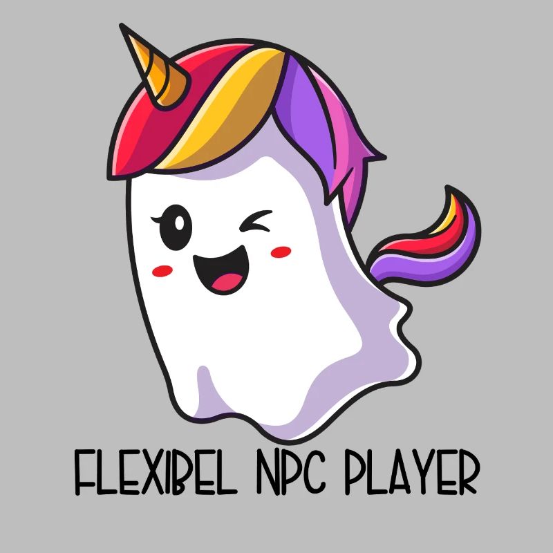 Flexible NPC Player – Bunter Einhorn Geist