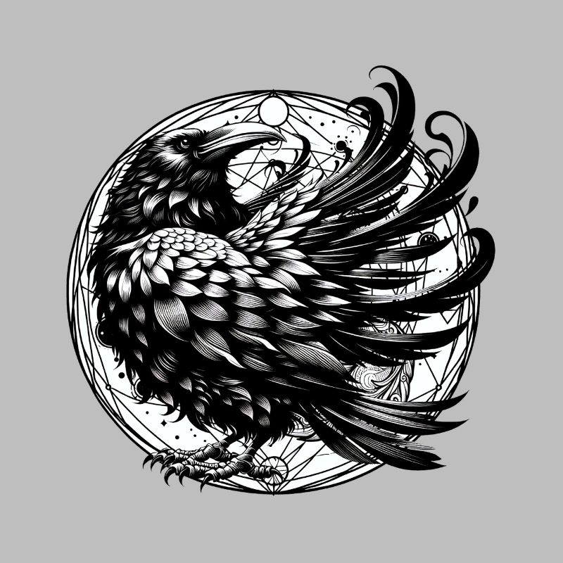 mystical halloween raven crow crows magic occult