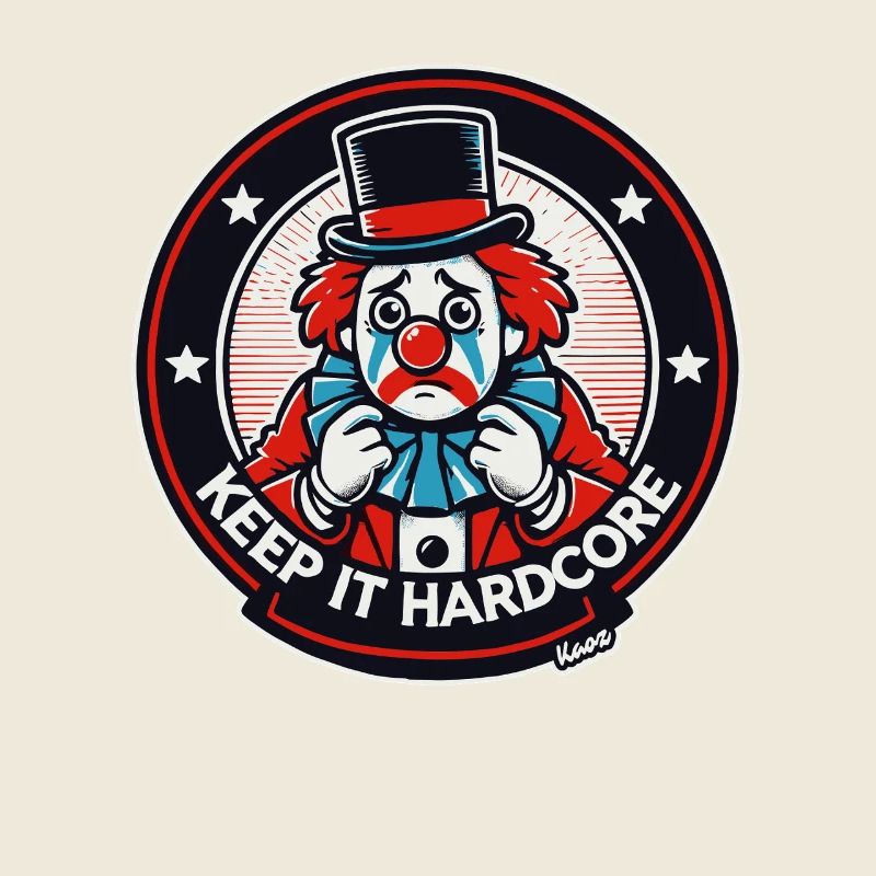 Keep It Hardcore Clown Design