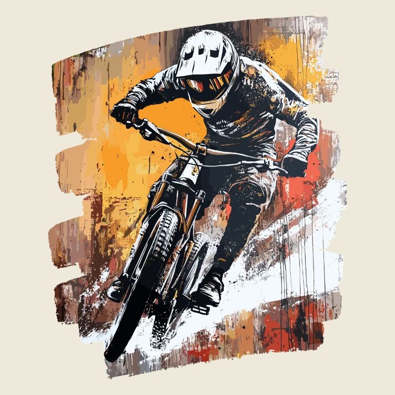 Mountain bikers Downhill Mountains Cycling