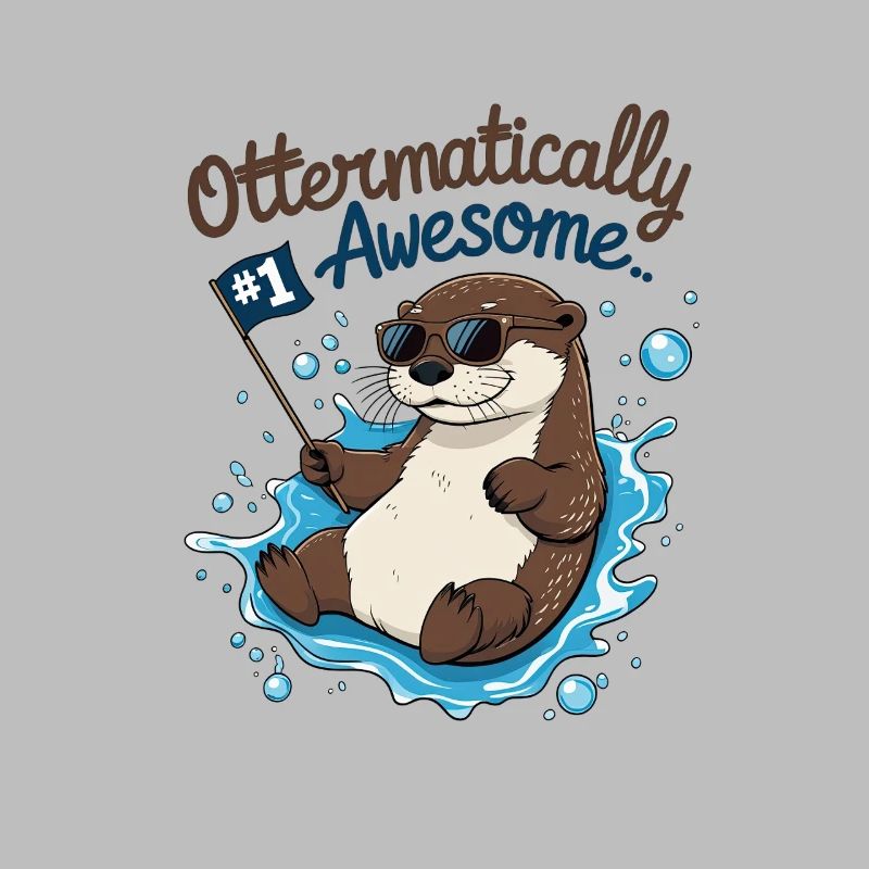 Süßer Otter für Kinder – Lustiges Geburtstagsdesig