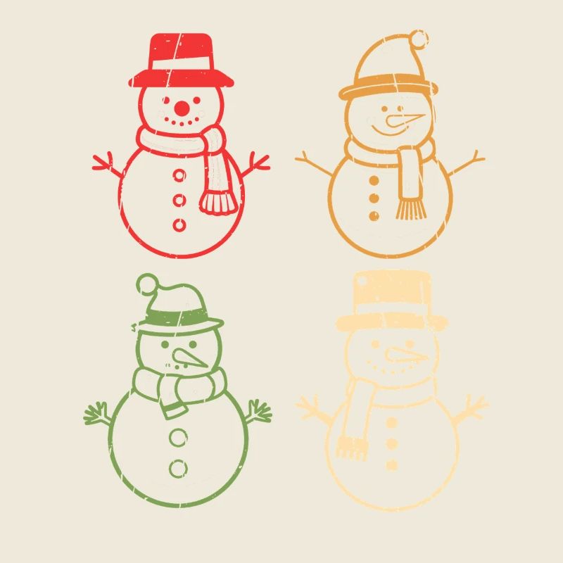 Weihnachtsmann Schneemann Weihnachten