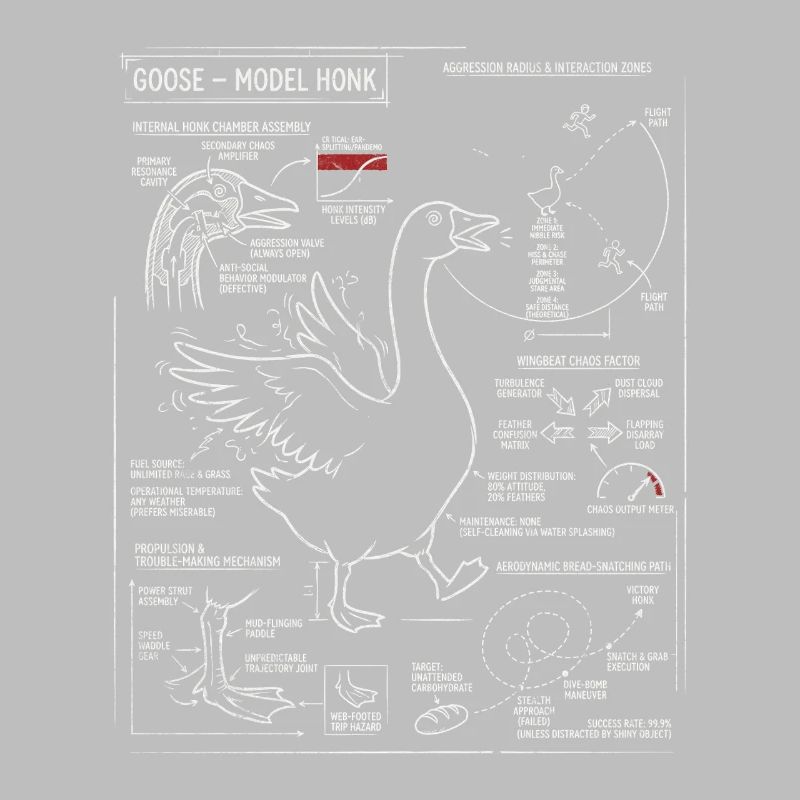 Plan des oies : Modèle de klaxon