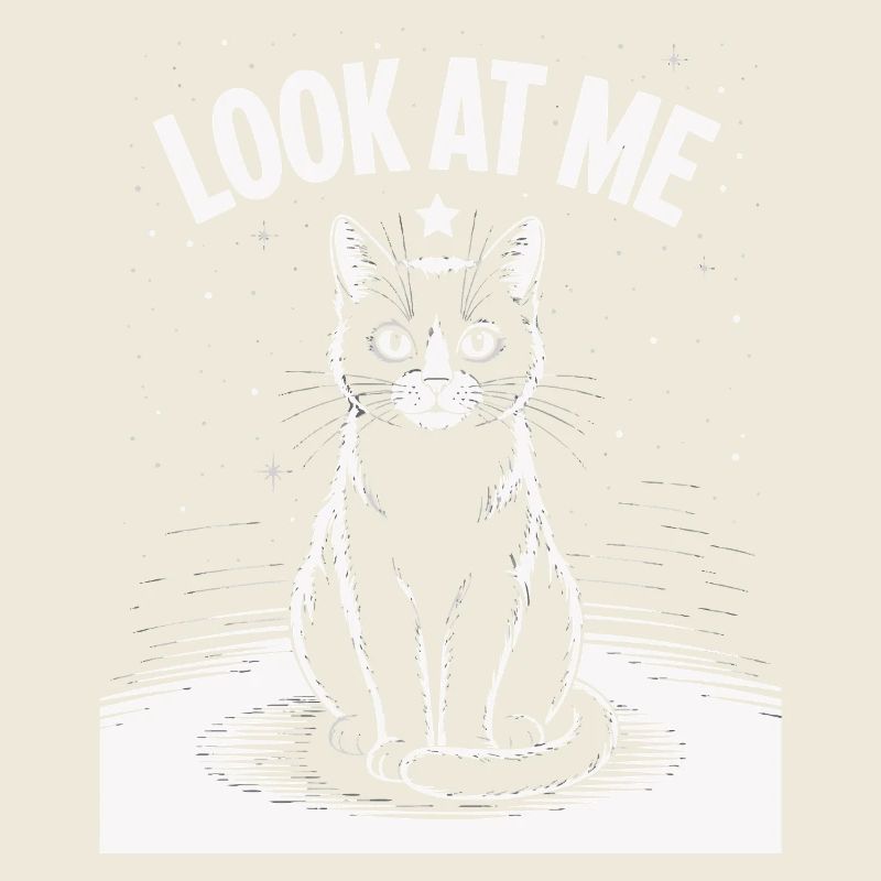 Regarde-moi - Ciel étoilé de chat