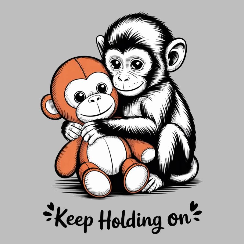 Monkey Hug Keeps Holding On