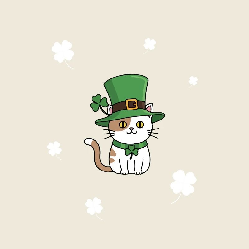 St. Patrick's Day Katze