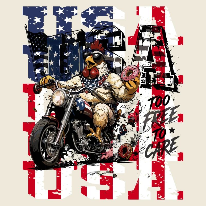 US Chicken Motorcycle trop libre pour s’en soucier plus drôle