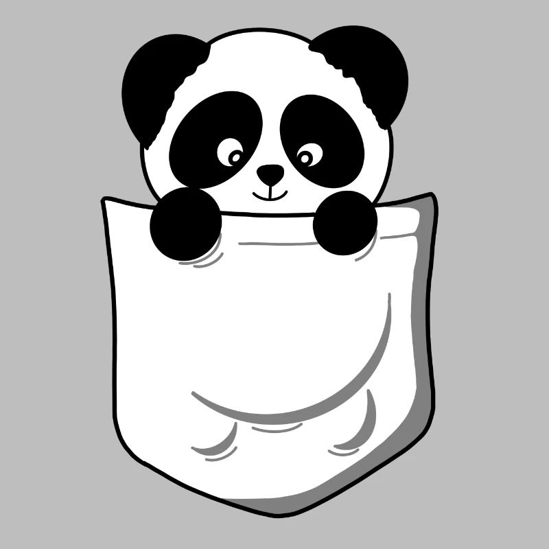 Panda panda ours poche drôle mignon