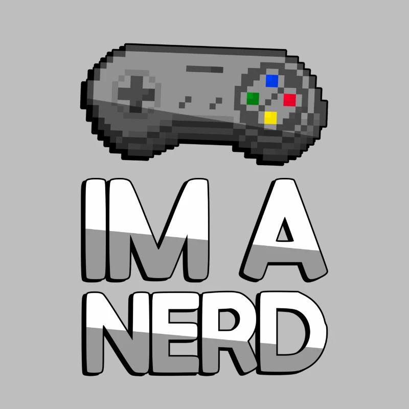 IM A NERD + SNES Controller - Gaming