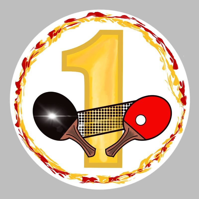 Conception d’anniversaire de tennis de table