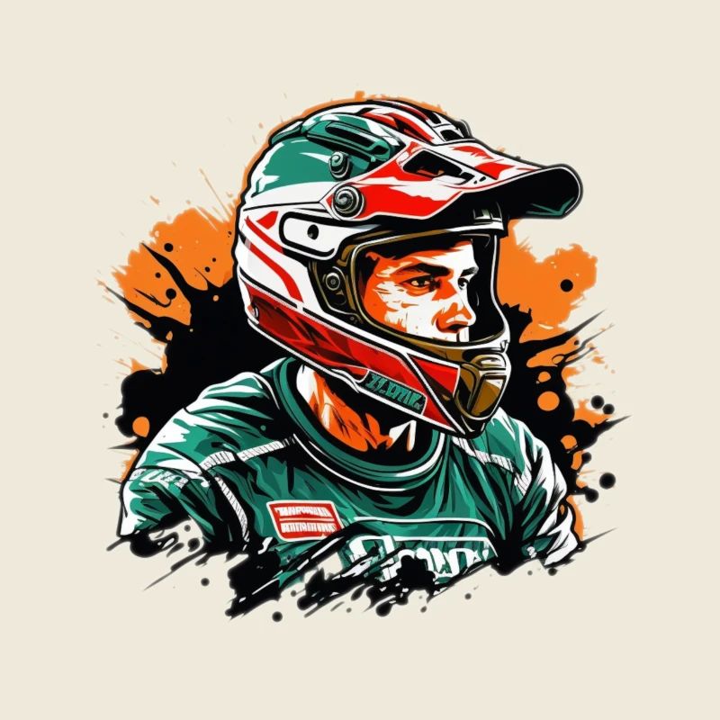 Rennfahrer Farbexplosion