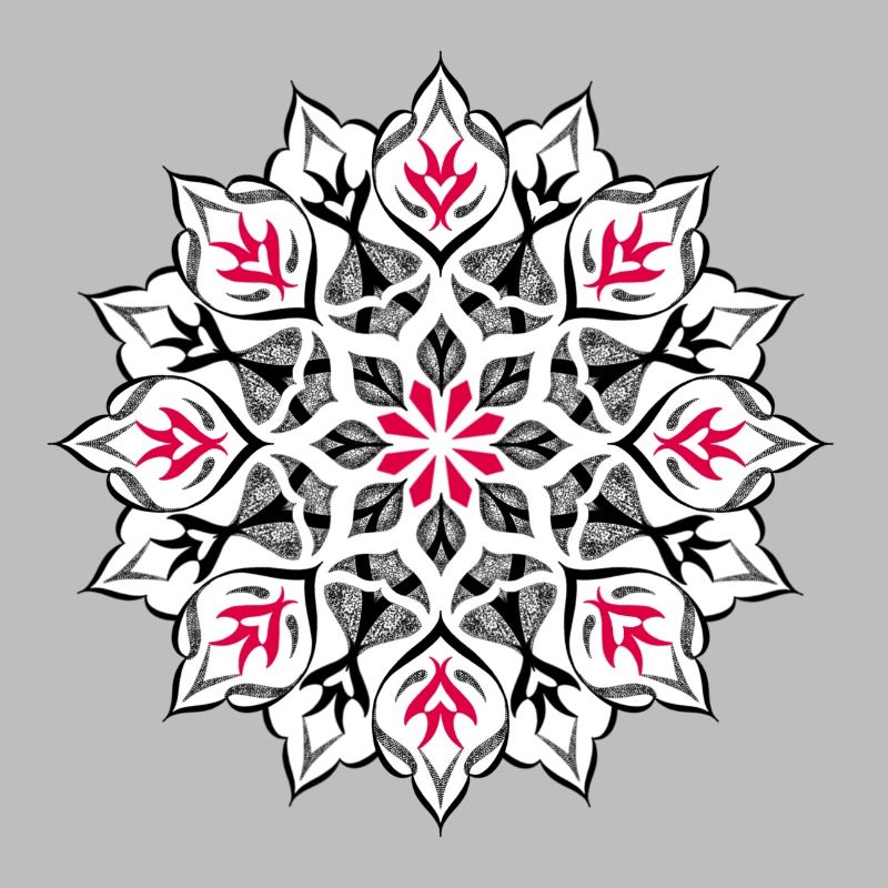 Dessin mandala dotwork