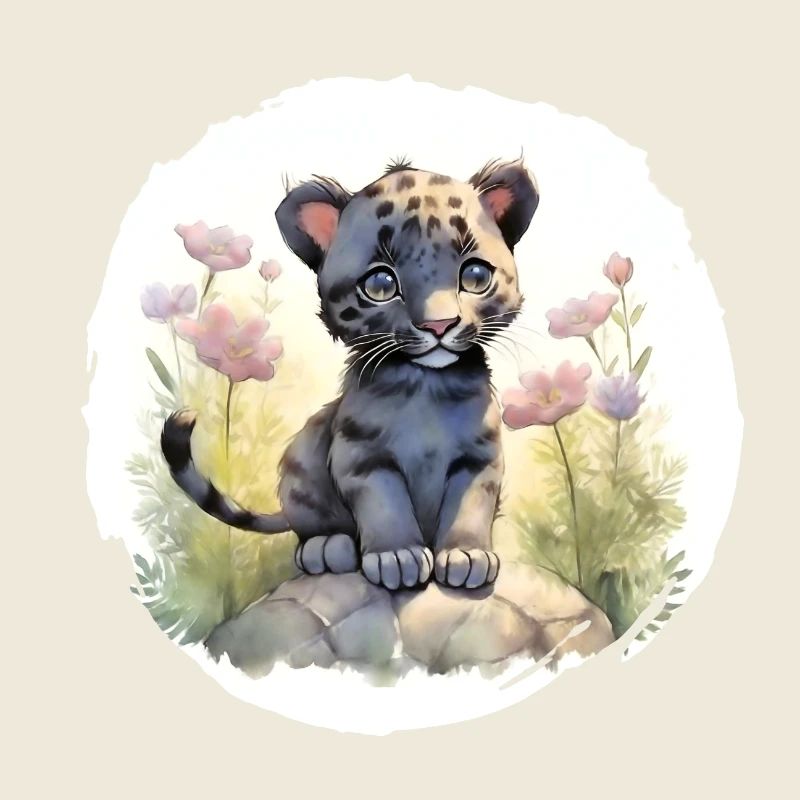 Aquarelle de panthère
