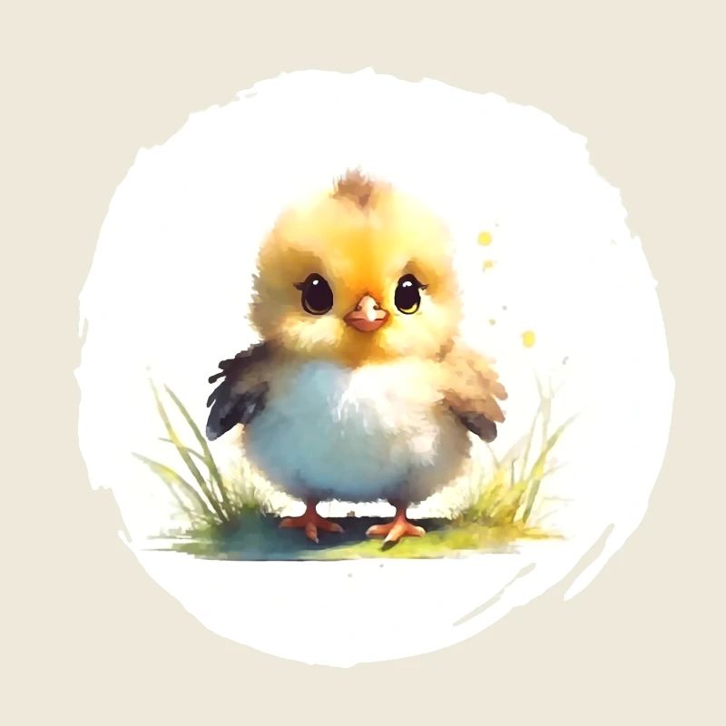 Chick Watercolor