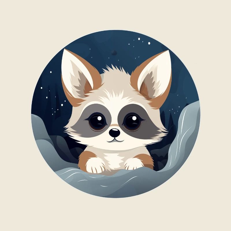 Renard nocturne de l’espace