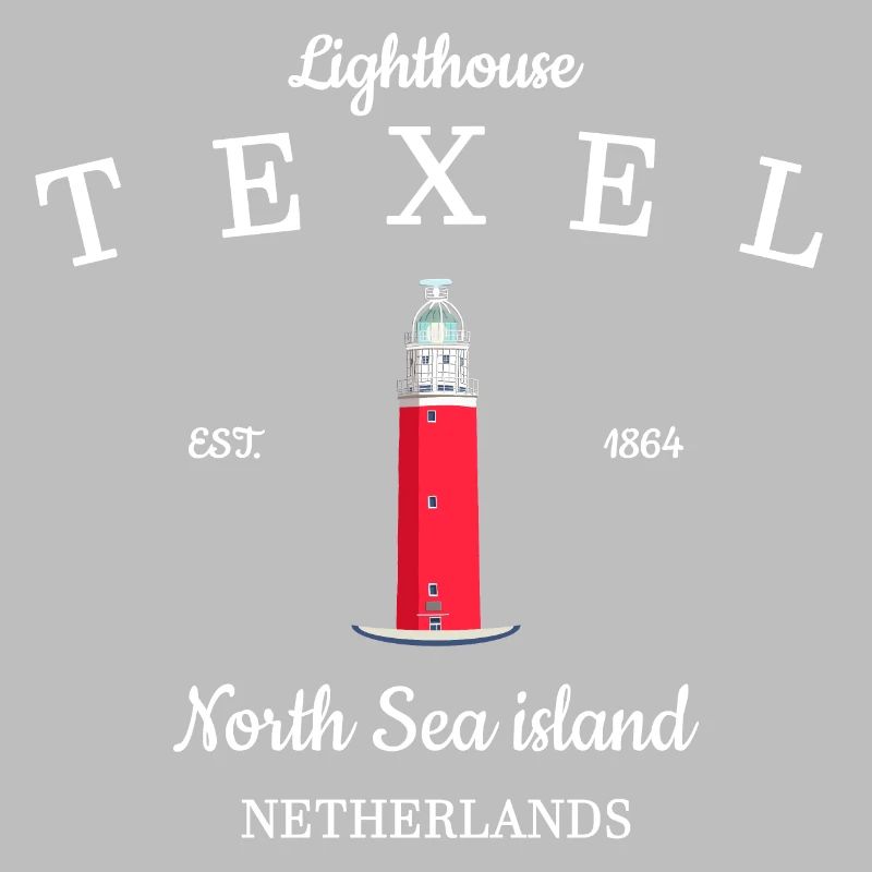 Phare sur Texel, Pays-Bas, dessin à la main