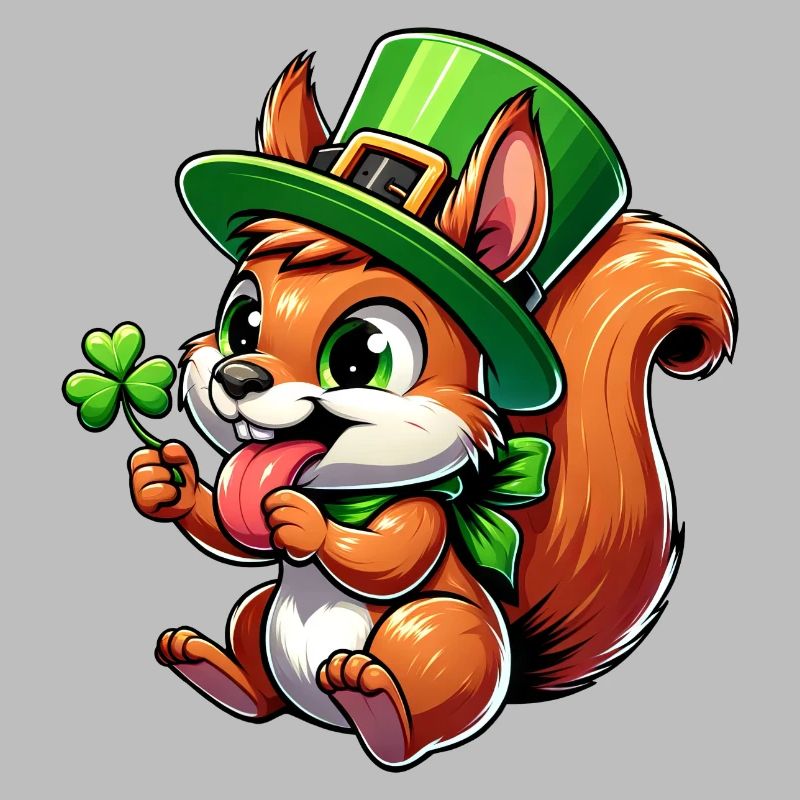 St. Patrick's freches Eichhörnchen